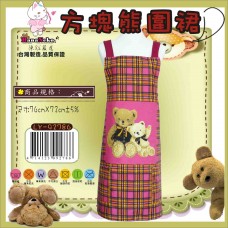 LY-92786   方塊熊圍裙